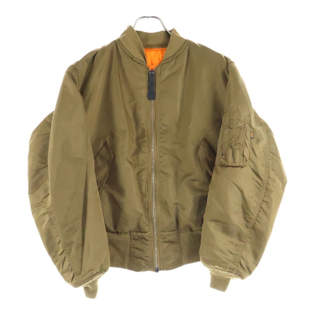 ALPHA INDUSTRIES(アルファ インダストリーズ) MA-1 エムエーワン フライトジャケット ブラウン MIL-J-82790J