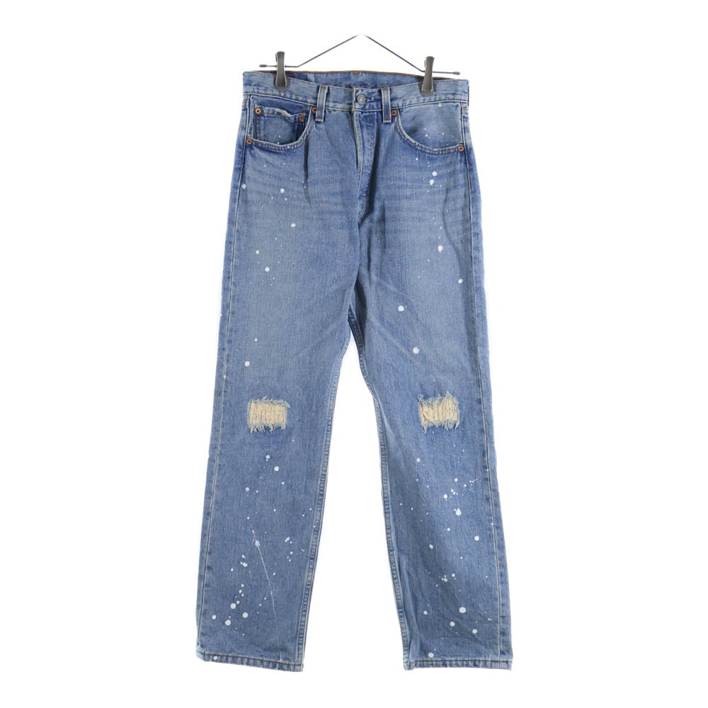 Levi's(リーバイス) 01年製 501 ボタンフライ ボタン裏553 ペイント デニムパンツ インディゴ