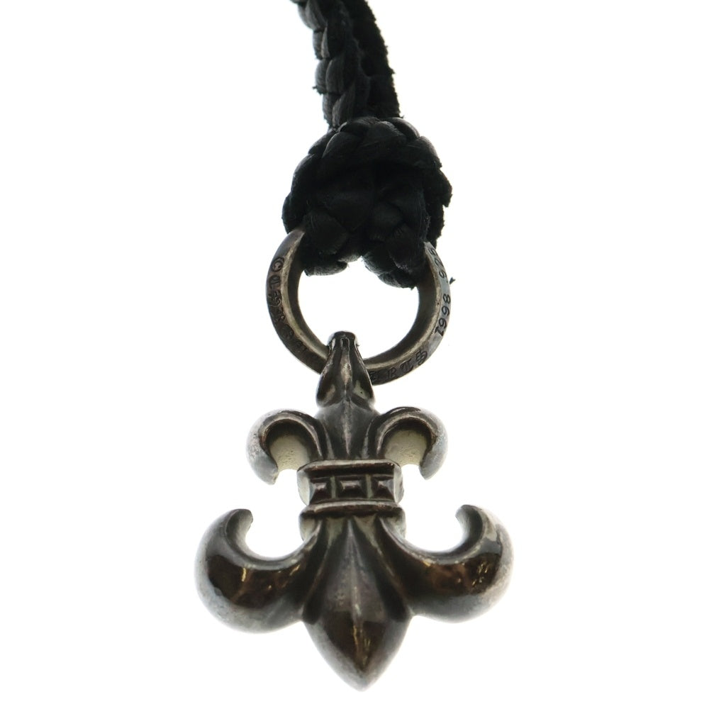 CHROME HEARTS(クロムハーツ) BS FLUER BSフレアペンダント シルバー ネックレストップ レザーブレイド シルバー