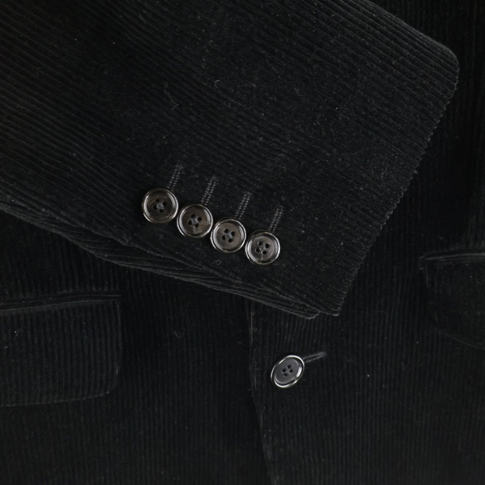 CELINE(セリーヌ) 20AW コーデュロイ 2B シングル テーラードジャケット ブラック 2V046032D