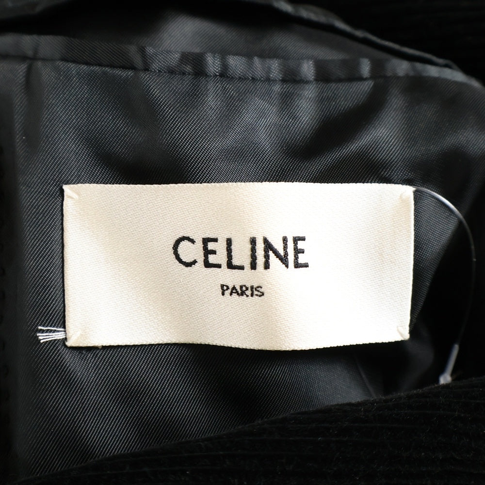 CELINE(セリーヌ) 20AW コーデュロイ 2B シングル テーラードジャケット ブラック 2V046032D