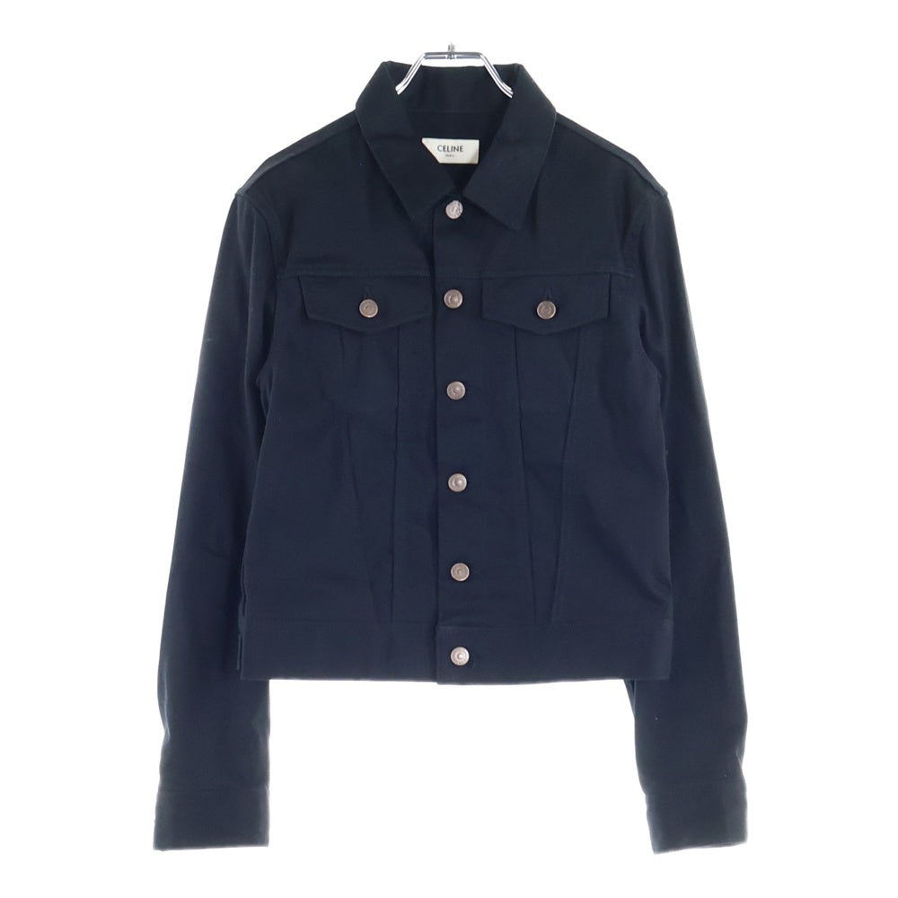 CELINE(セリーヌ) コットン トラッカーデニムジャケット ブラック 2Q002644E