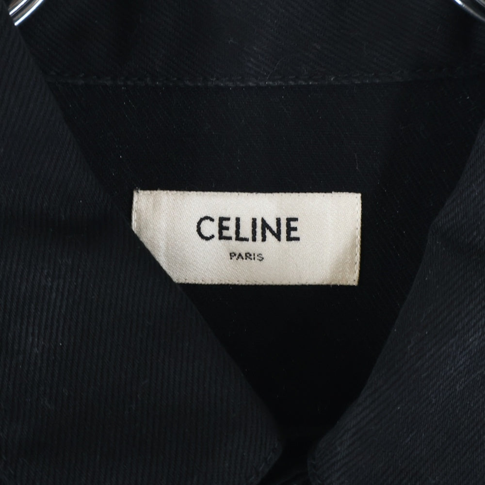 CELINE(セリーヌ) コットン トラッカーデニムジャケット ブラック 2Q002644E