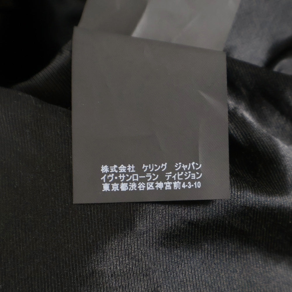 SAINT LAURENT PARIS(サンローランパリ) スエードレザー ボタンフライ ジャケット ブラック 460988
