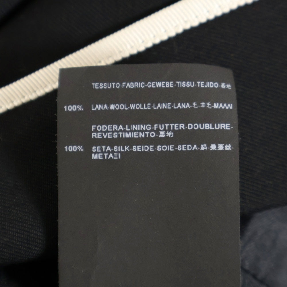 SAINT LAURENT PARIS(サンローランパリ) ピークドラペル 2B ウール シングルテーラードジャケット ブラック/ホワイト 345672