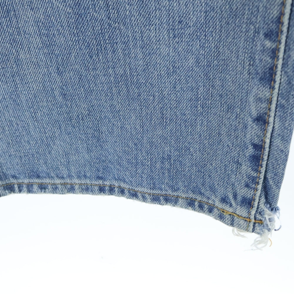 POLO RALPH LAUREN(ポロラルフローレン) マルチポケット 革パッチ ダメージ加工 ジップアップ デニムパンツ インディゴ 09832