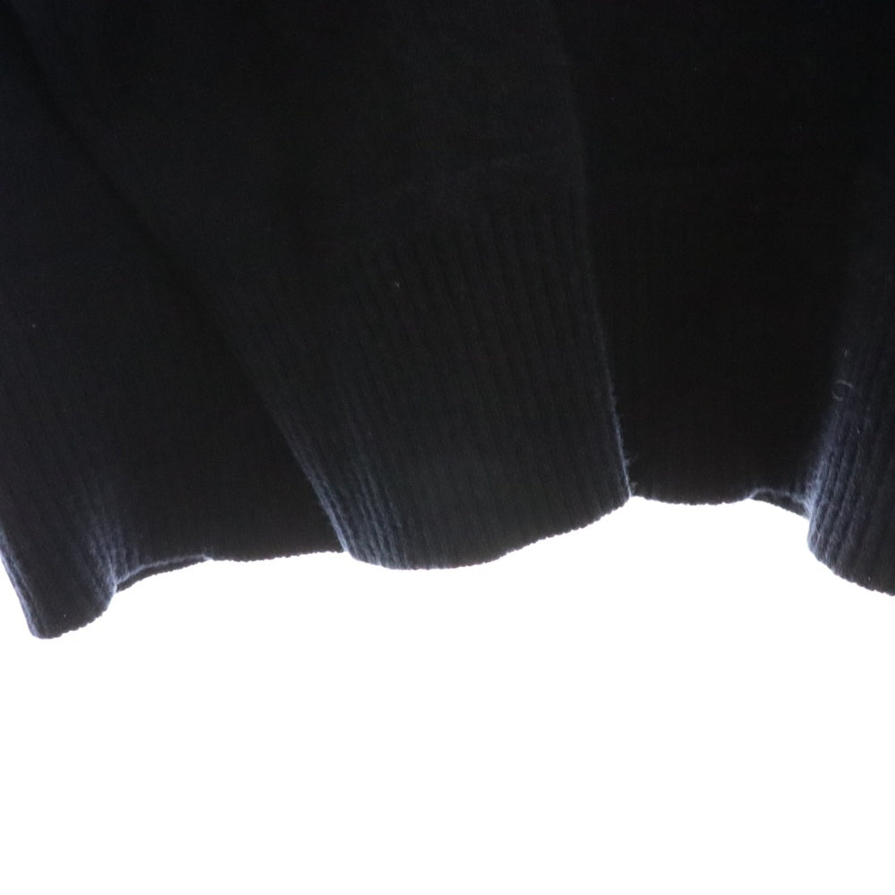 BURBERRY(バーバリー) カシミヤ エンブロイダリー クルーネック セーター ネイビー 8018645