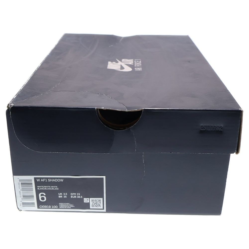 NIKE(ナイキ) WMNS AIR FORCE1 SHADOW ウィメンズ エアフォース1シャドウ ローカットスニーカー レディース ホワイト US6/23cm CI0919-100