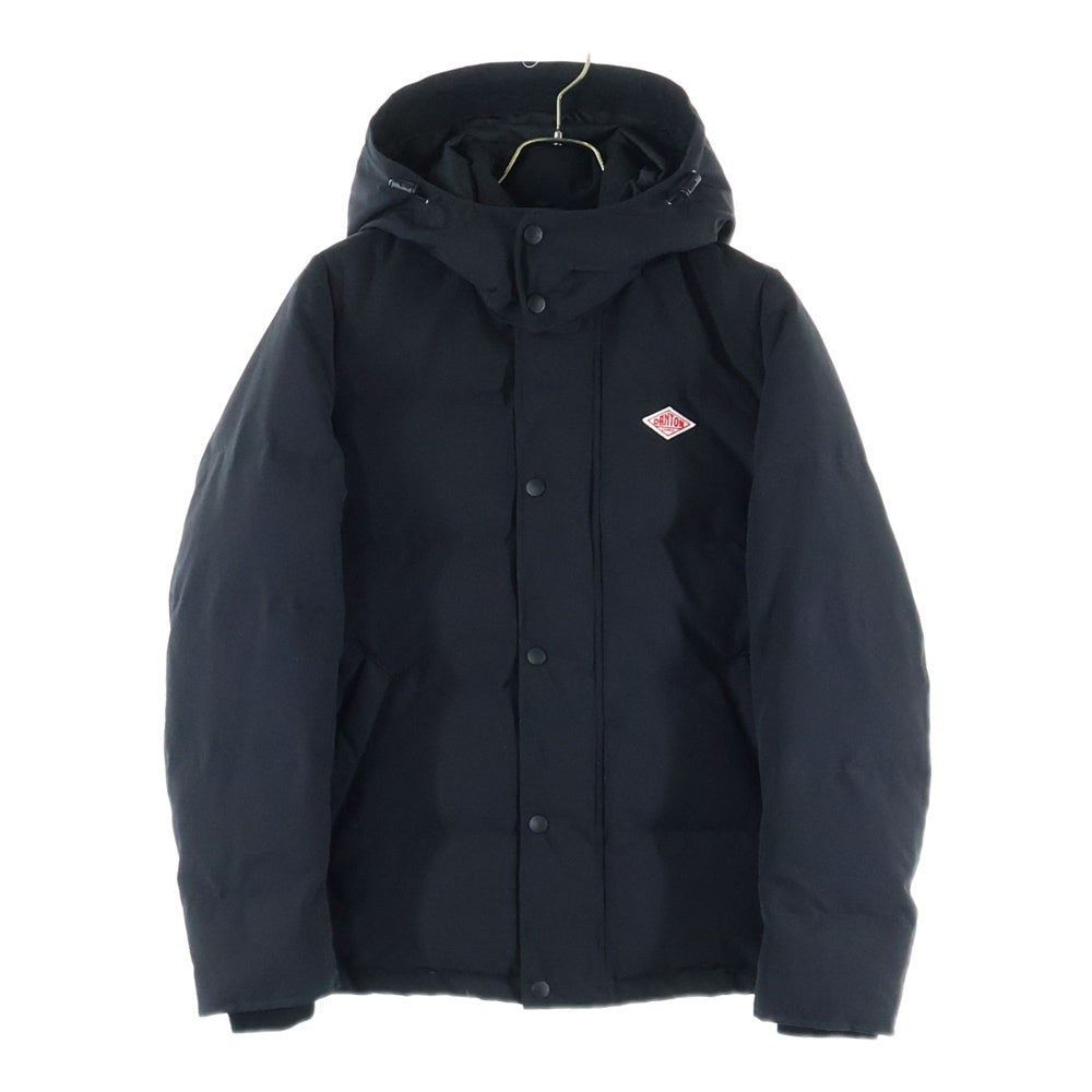 DANTON(ダントン) SHORT DOWN JACKET ロゴパッチ フーデットショートダウンジャケット ブラック 19A-FA-002