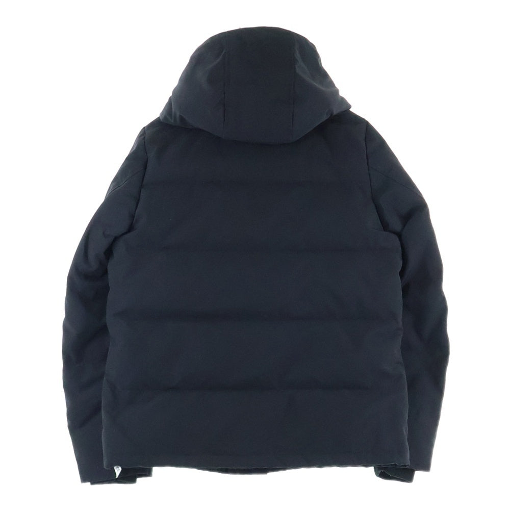 DANTON(ダントン) SHORT DOWN JACKET ロゴパッチ フーデットショートダウンジャケット ブラック 19A-FA-002