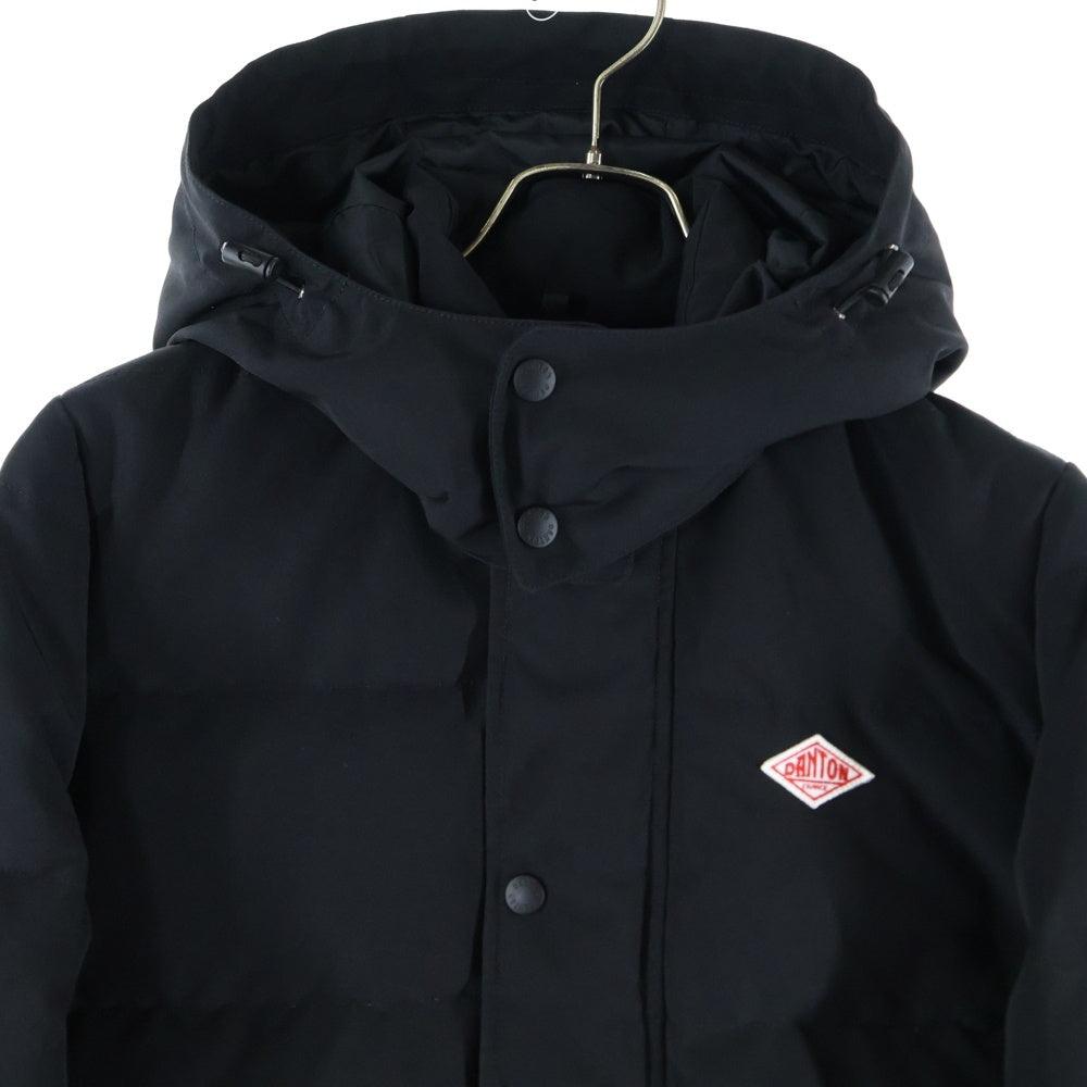 DANTON(ダントン) SHORT DOWN JACKET ロゴパッチ フーデットショートダウンジャケット ブラック 19A-FA-002