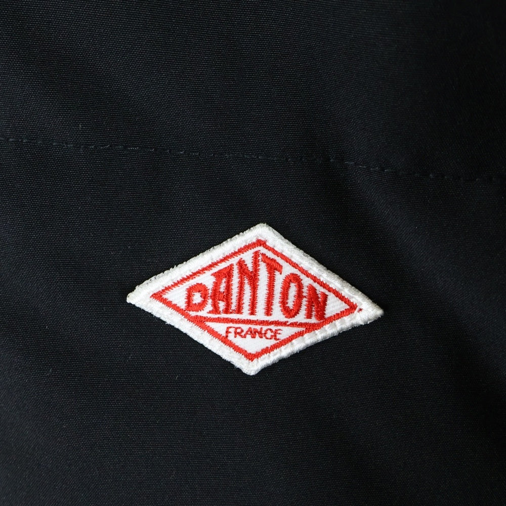 DANTON(ダントン) SHORT DOWN JACKET ロゴパッチ フーデットショートダウンジャケット ブラック 19A-FA-002