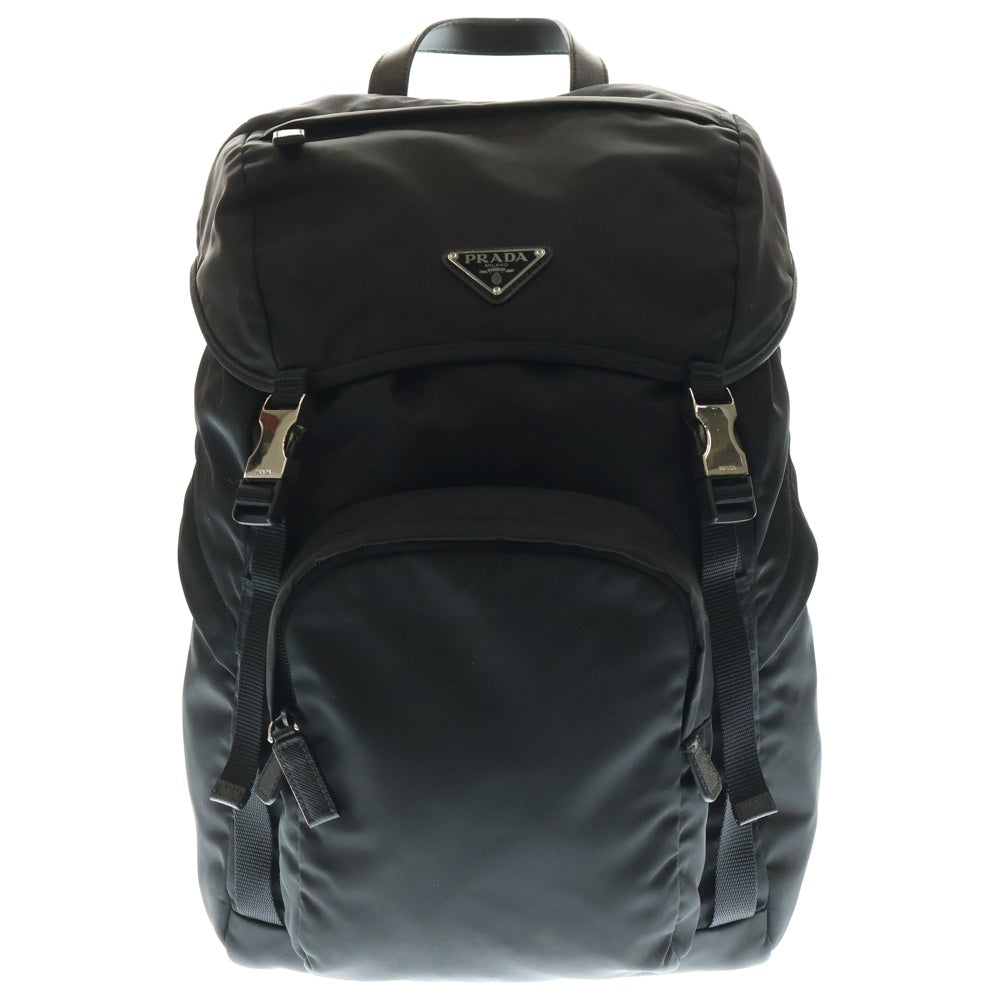 PRADA(プラダ) RE-NYLON リナイロン サフィアーノレザー バックパック リュックサック ブラック 2VZ135