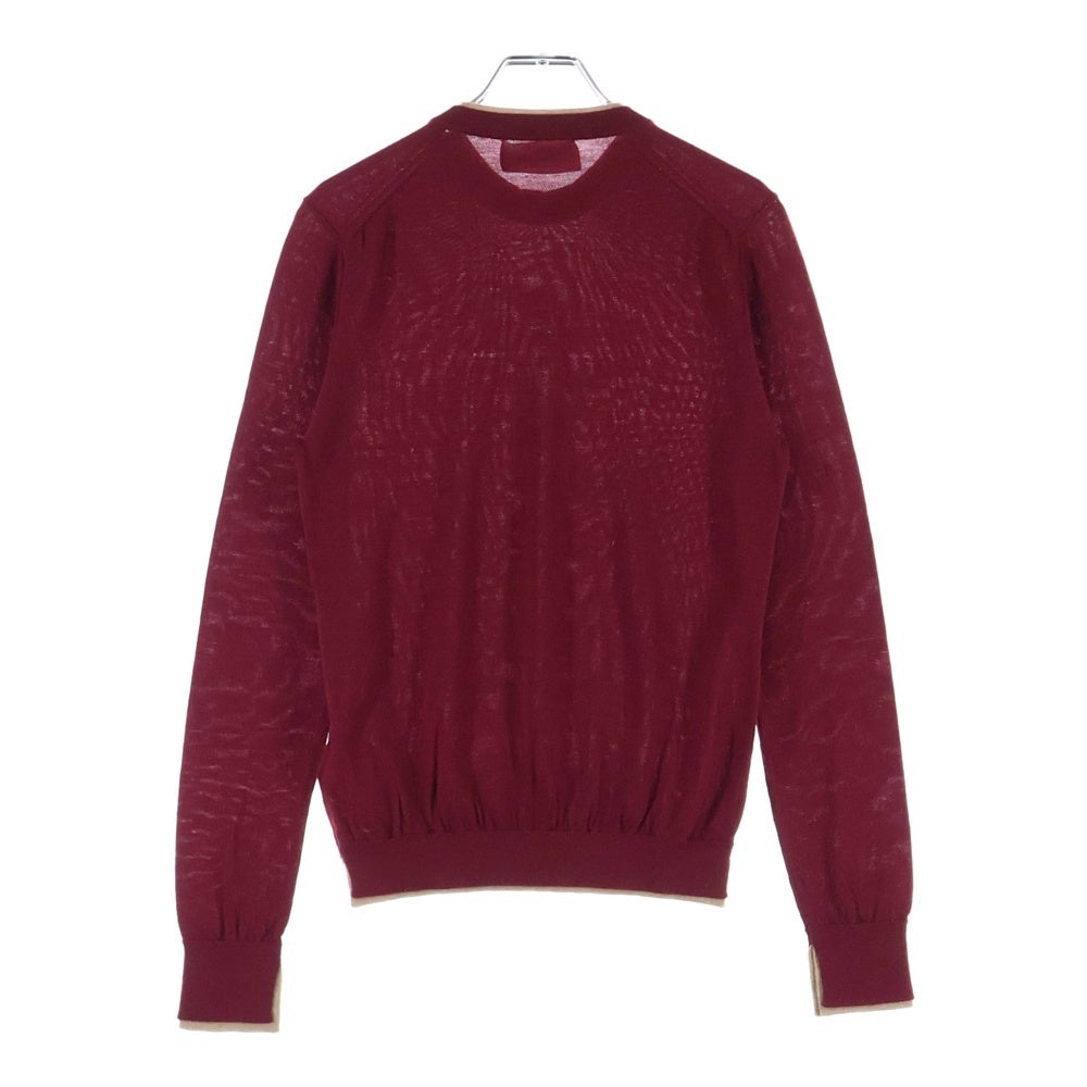 DSQUARED2(ディースクエアード) レイヤード リブ ロングスリーブ 長袖Tシャツ カットソー レディース バーガンディー S75HA0780 S14586
