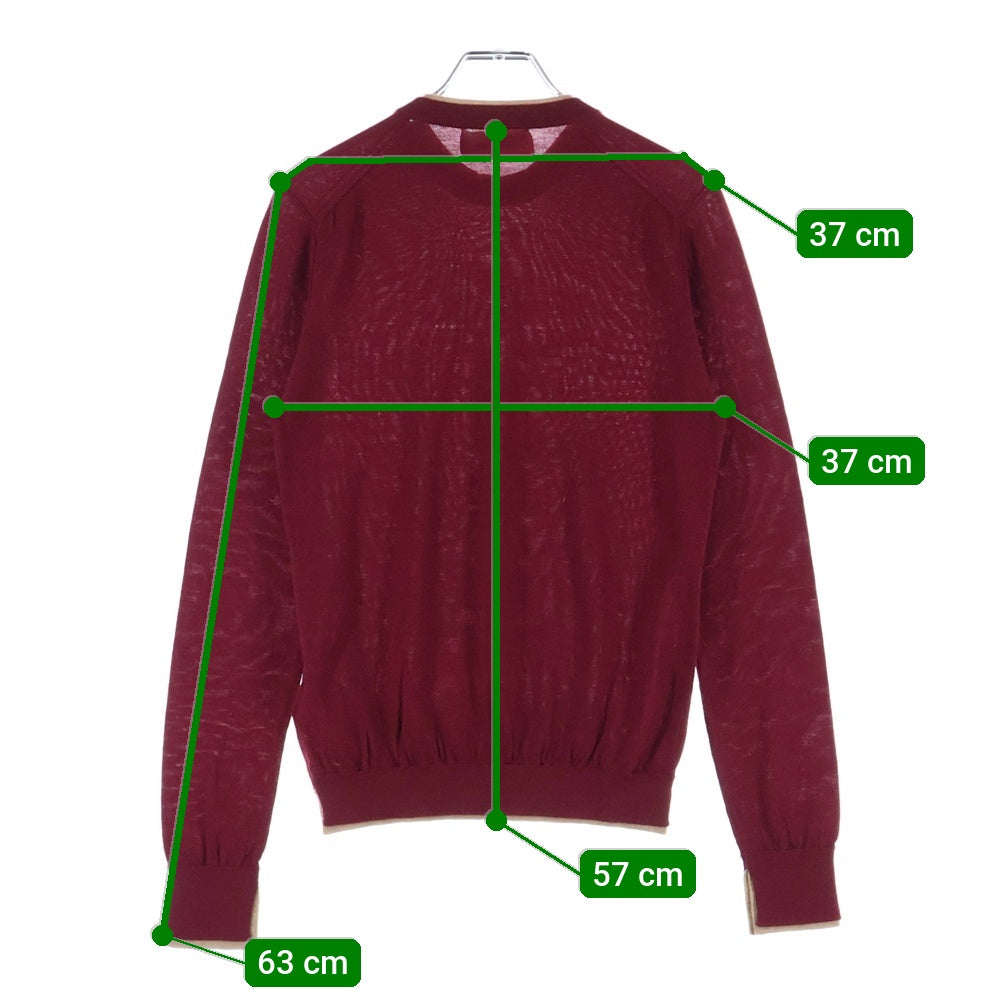 DSQUARED2(ディースクエアード) レイヤード リブ ロングスリーブ 長袖Tシャツ カットソー レディース バーガンディー S75HA0780 S14586
