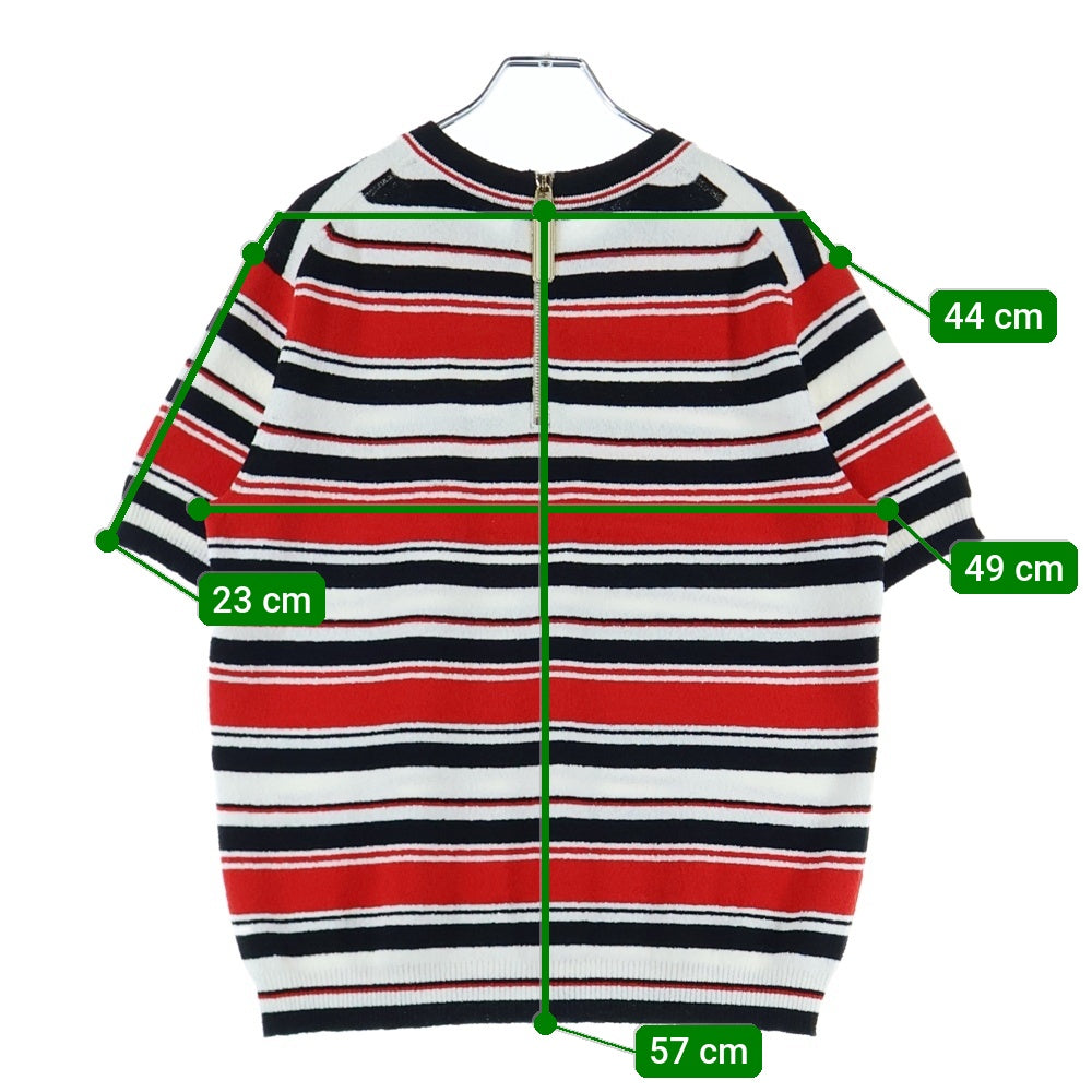 MARC JACOBS(マークジェイコブス) バックジップ パイル 半袖Tシャツ カットソー マルチカラー レディース