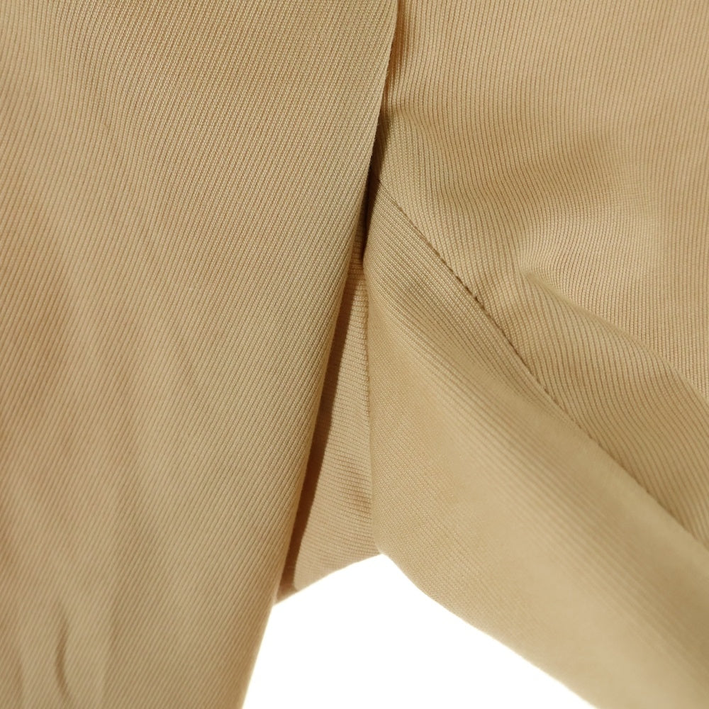 NO BRAND(ノーブランド) LES COPAINS(レコパン)センタープレス テーパード パンツ ベージュ レディース 046984