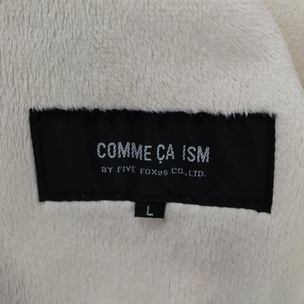COMME CA ISM(コムサイズム) 内ボア付き ハイネック ロングコート ホワイト レディース 12-44MS61