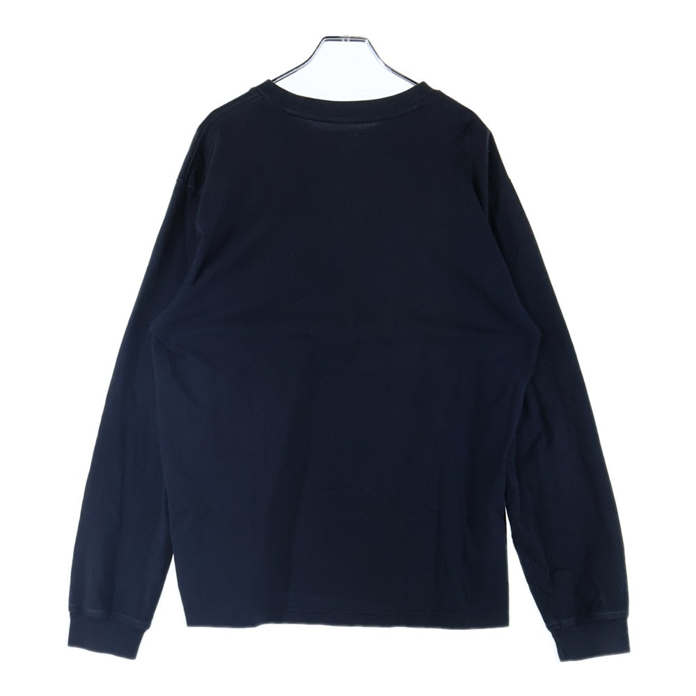 SUPREME(シュプリーム) Small Box Logo Tee スモール ボックス ロゴ クルーネック コットン 長袖Tシャツ カットソー ネイビー