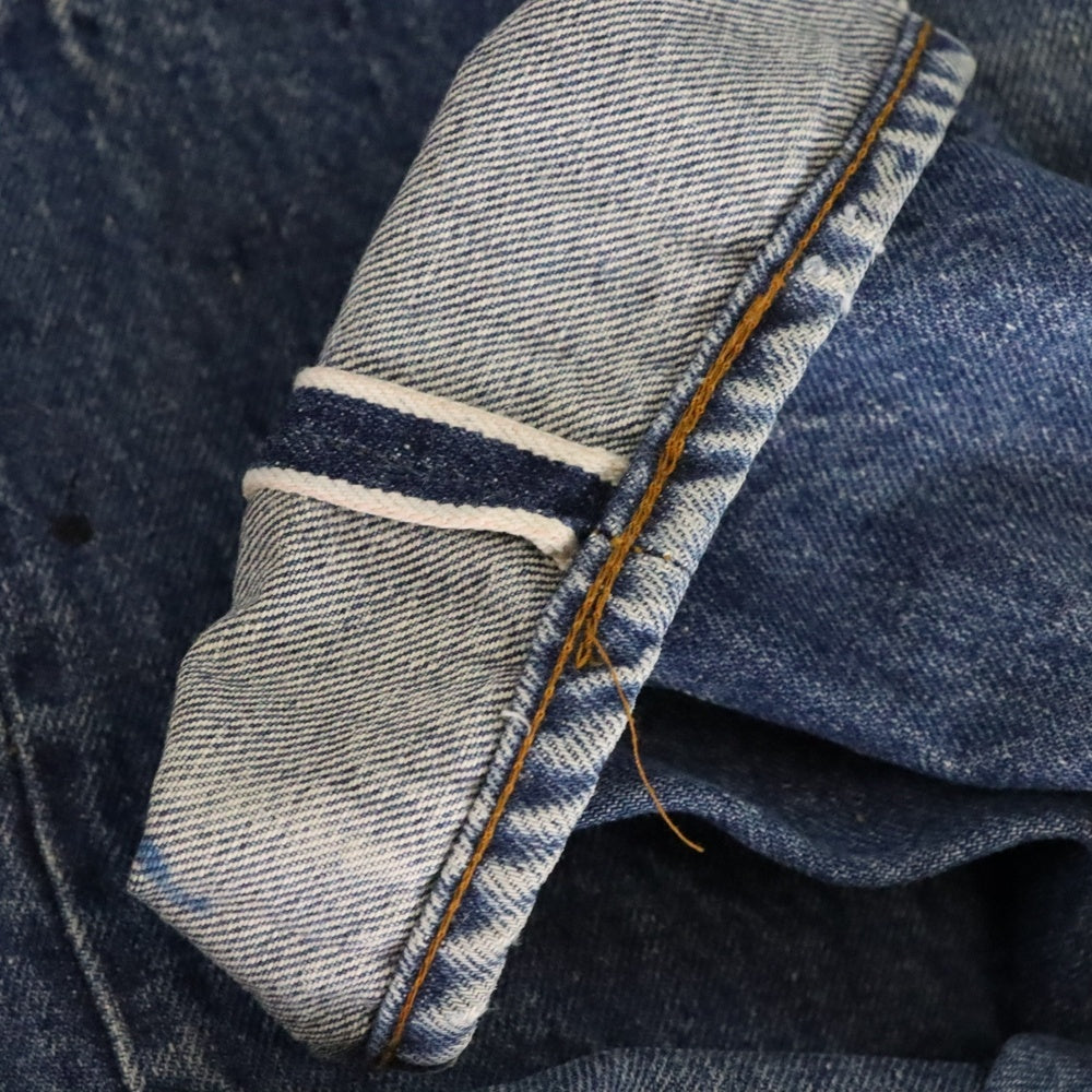 Levi's(リーバイス) 70S VINTAGE 501 66後期 ボタン裏6 スモールe チェーンステッチ 赤耳 ボタンフライ ヴィンテージ デニムパンツ レディース インディゴ