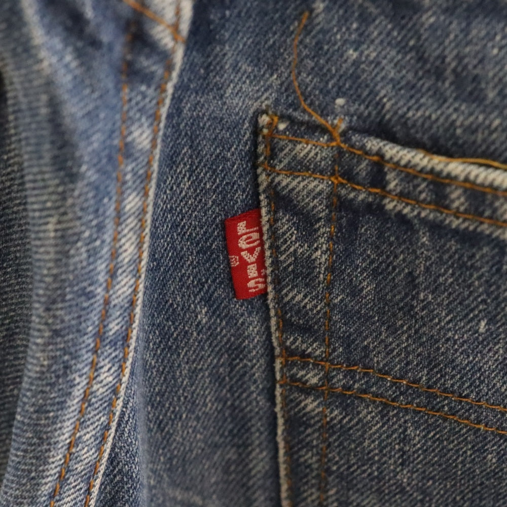 Levi's(リーバイス) 70S VINTAGE 501 66後期 ボタン裏6 スモールe チェーンステッチ 赤耳 ボタンフライ ヴィンテージ デニムパンツ レディース インディゴ