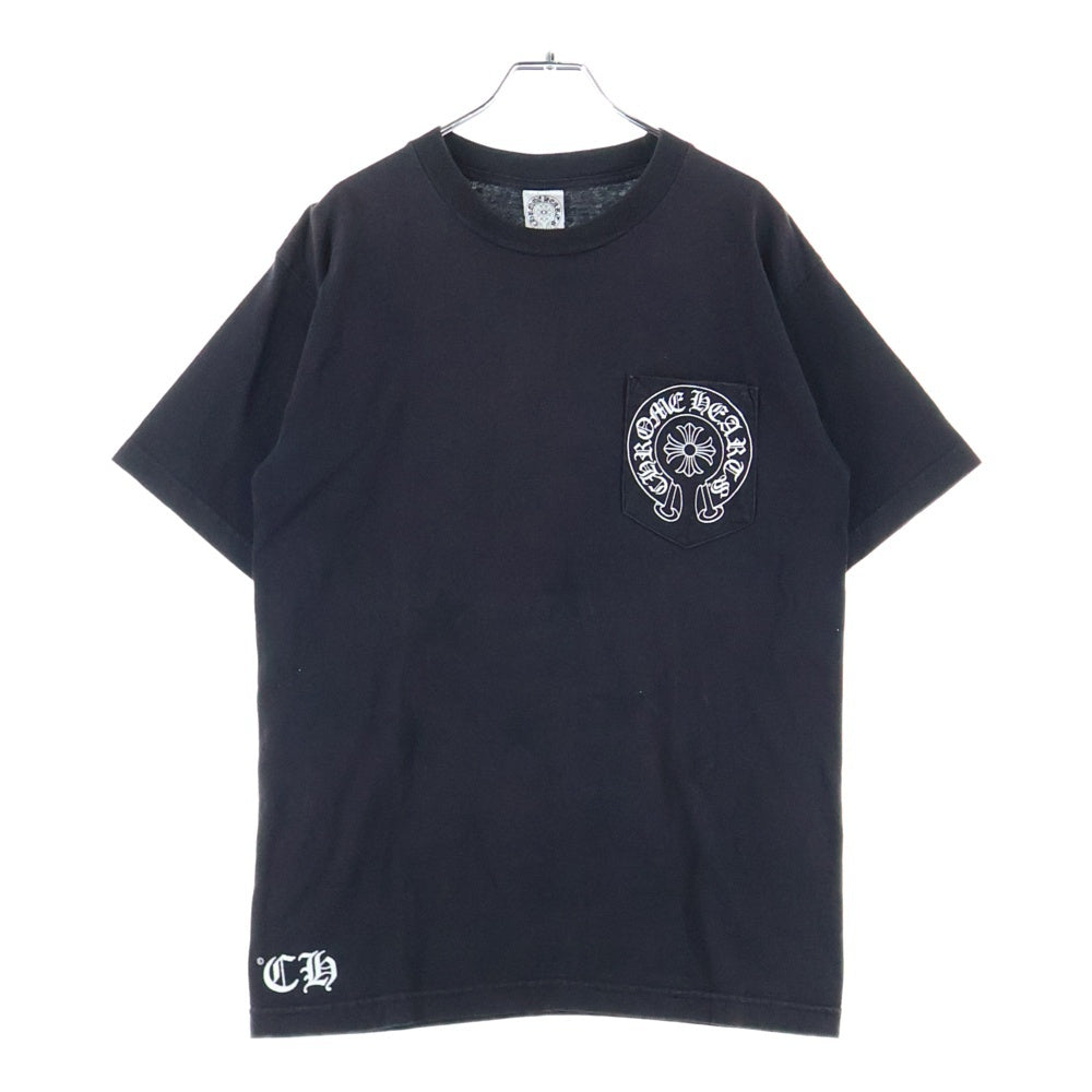 CHROME HEARTS(クロムハーツ) CH T-SHIRT バックスクロールラベル 両面プリント半袖Tシャツ カットソー ブラック