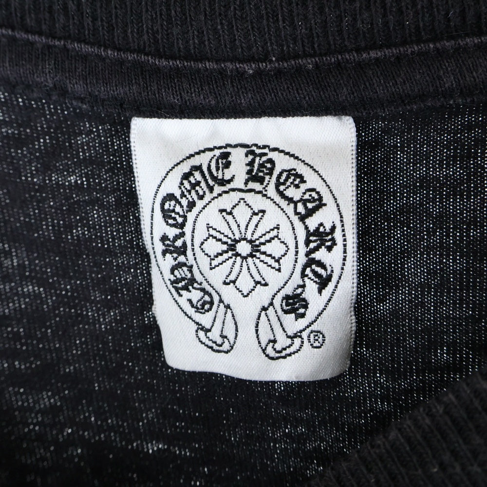 CHROME HEARTS(クロムハーツ) CH T-SHIRT バックスクロールラベル 両面プリント半袖Tシャツ カットソー ブラック