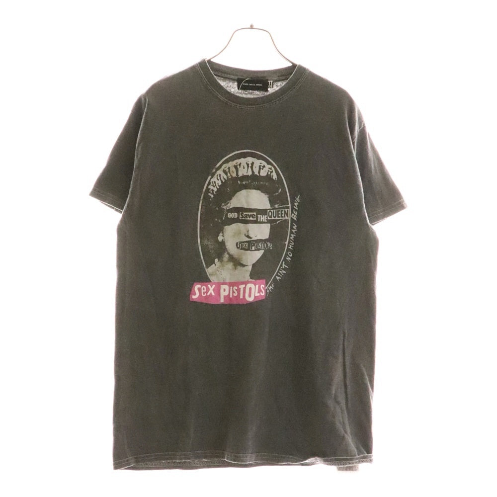 GOOD ROCK SPEED(グッド ロック スピード) GOD SAVE THE QUEEN ゴッド セイブ ザ クイーン プリント半袖Tシャツ カットソー グレー レディース