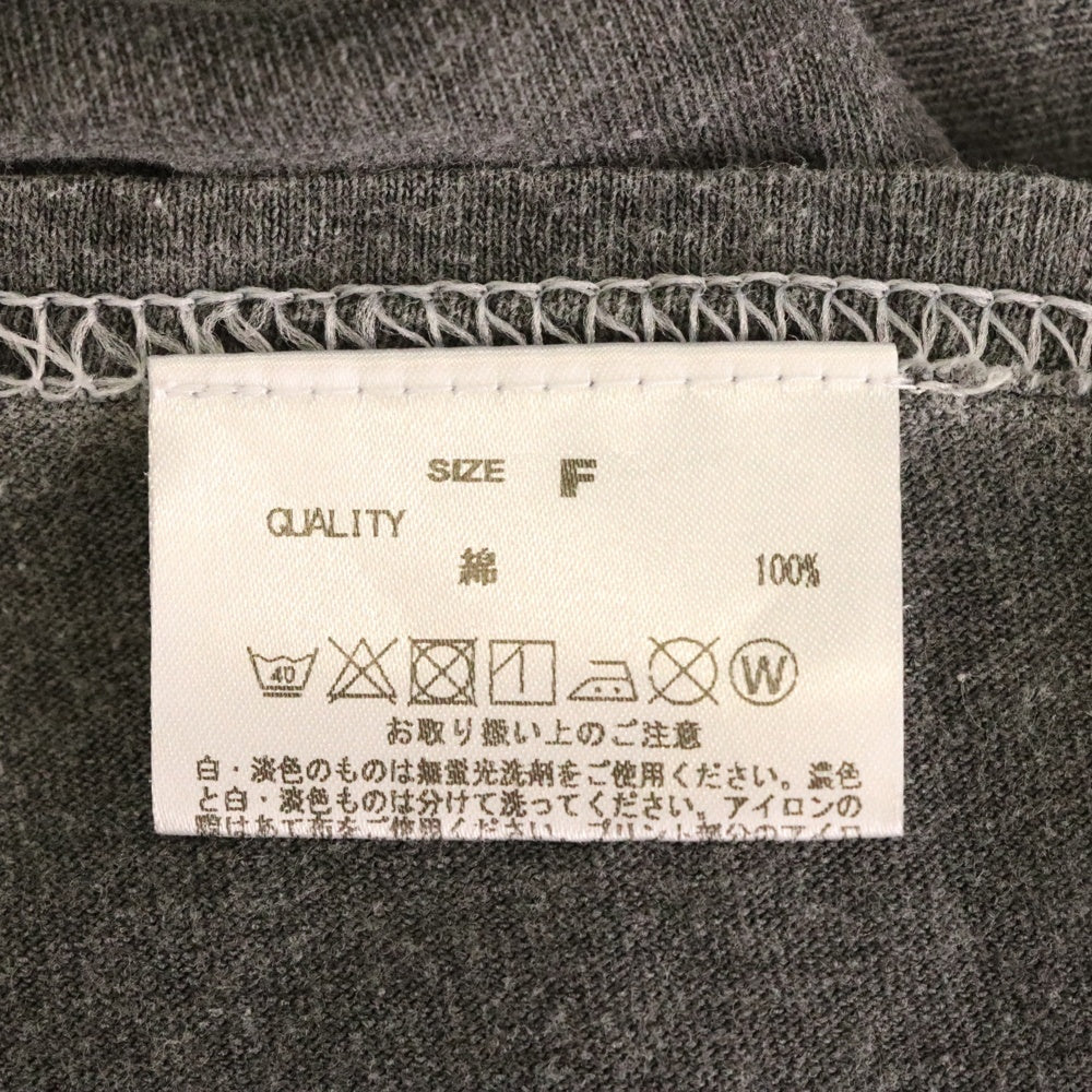 GOOD ROCK SPEED(グッド ロック スピード) GOD SAVE THE QUEEN ゴッド セイブ ザ クイーン プリント半袖Tシャツ カットソー グレー レディース