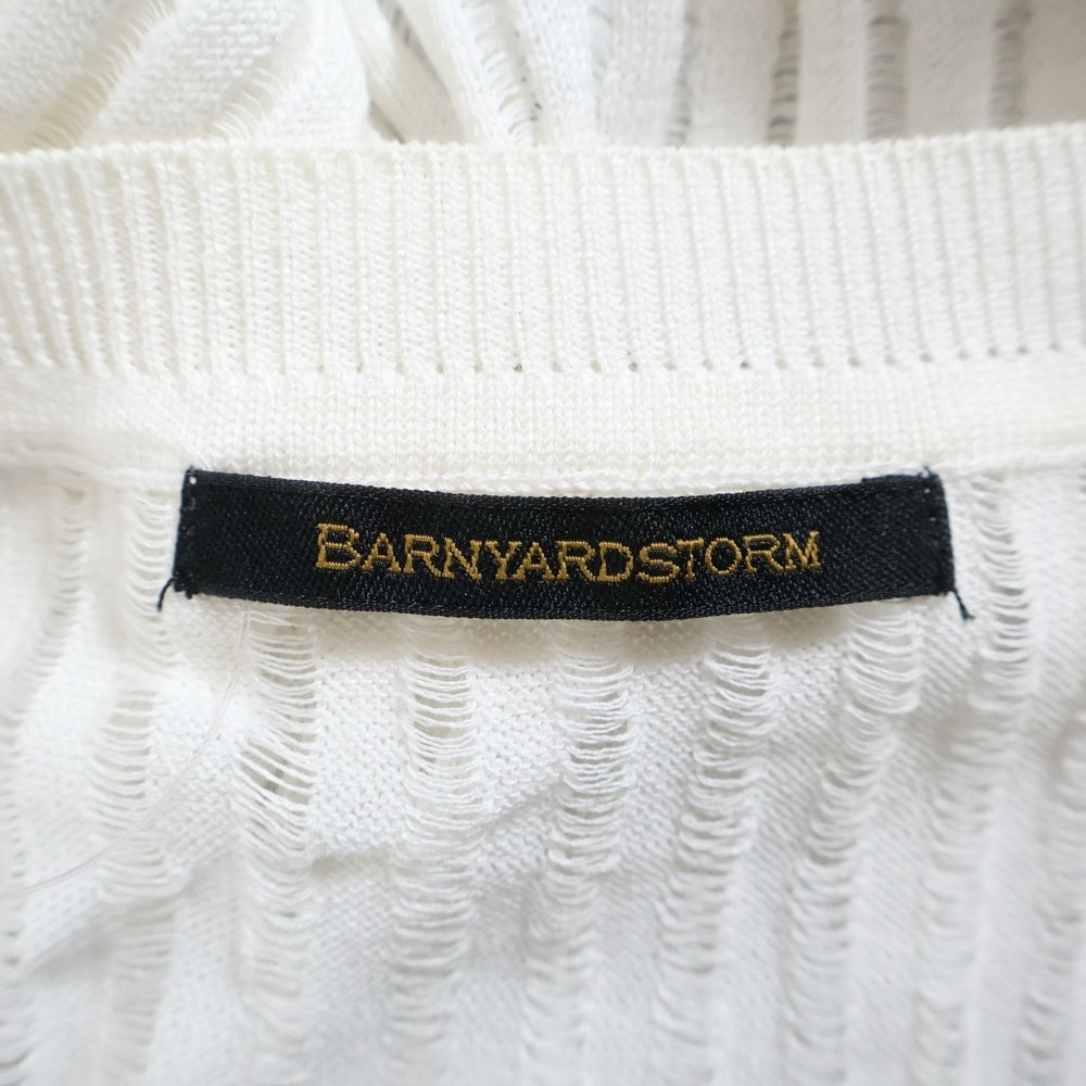 BARNYARDSTORM(バーンヤードストーム) ノースリーブ ニットベスト ホワイト レディース BM425606NM