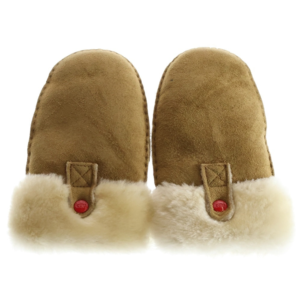 UGG(アグ) ムートン グローブ ミトン 手袋 ブラウン キッズ K11103