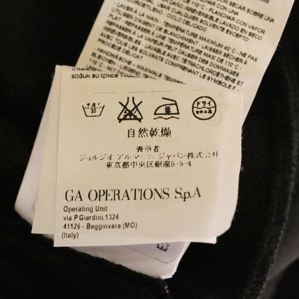 ARMANI COLLEZIONI(アルマーニ コレツィオーニ) 切替 半袖ニット セーター ブラック レディース 6XMM44 MM12Z