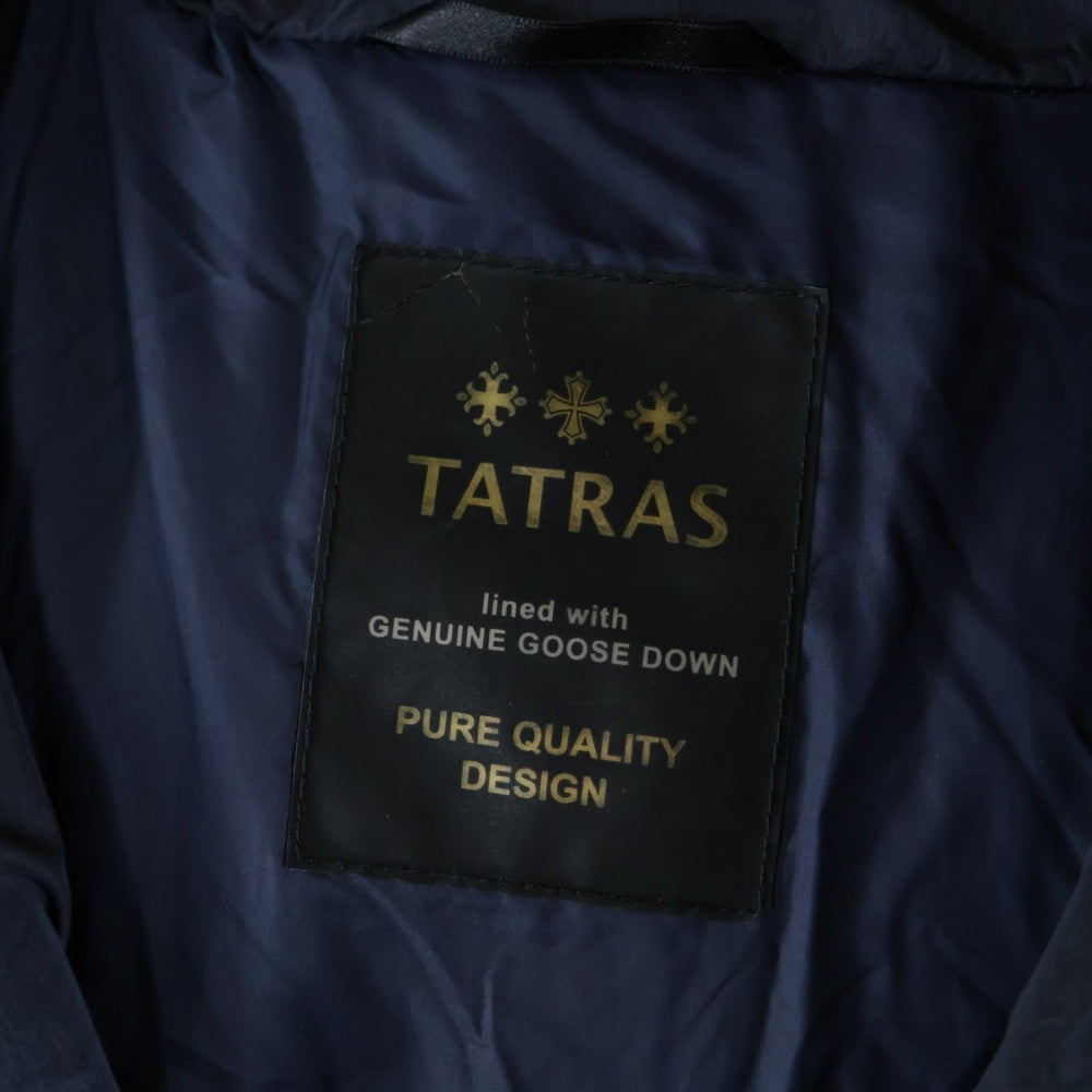 TATRAS(タトラス) 17AW POLITEAMA DOWN JACKET ポリテアマ フーデットジップアップダウンジャケット ネイビー レディース LTA17A4496