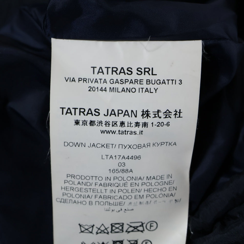 TATRAS(タトラス) 17AW POLITEAMA DOWN JACKET ポリテアマ フーデットジップアップダウンジャケット ネイビー レディース LTA17A4496