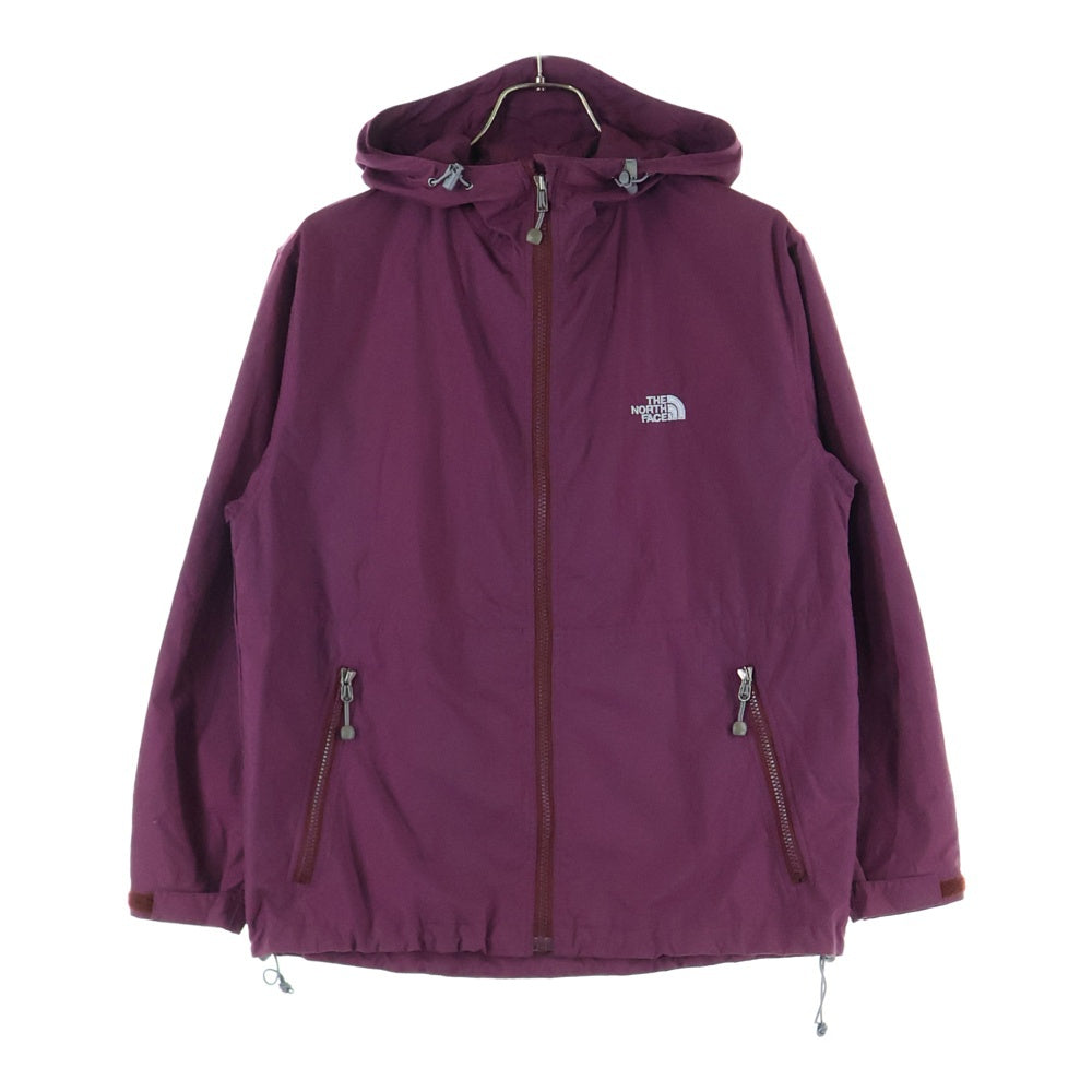 THE NORTH FACE(ザノースフェイス) COMPACT JACKET ダブルポケット フーデッド ジップアップ ナイロン コンパクトジャケット レディース ワインレッド NPW 11410