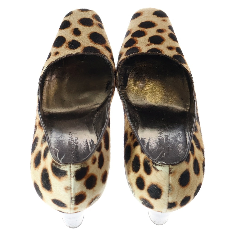 DOLCE & GABBANA(ドルチェアンドガッバーナ) アニマル柄 アンボーンカーフ パンプス マルチカラー レディース