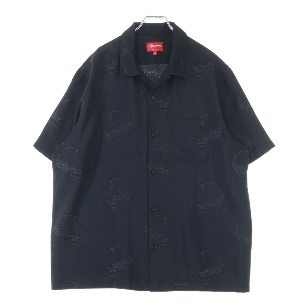 SUPREME(シュプリーム) 21SS Scorpion Jacquard S/S Shirt スコーピオン総柄 ジャカード 半袖シャツ ブラック