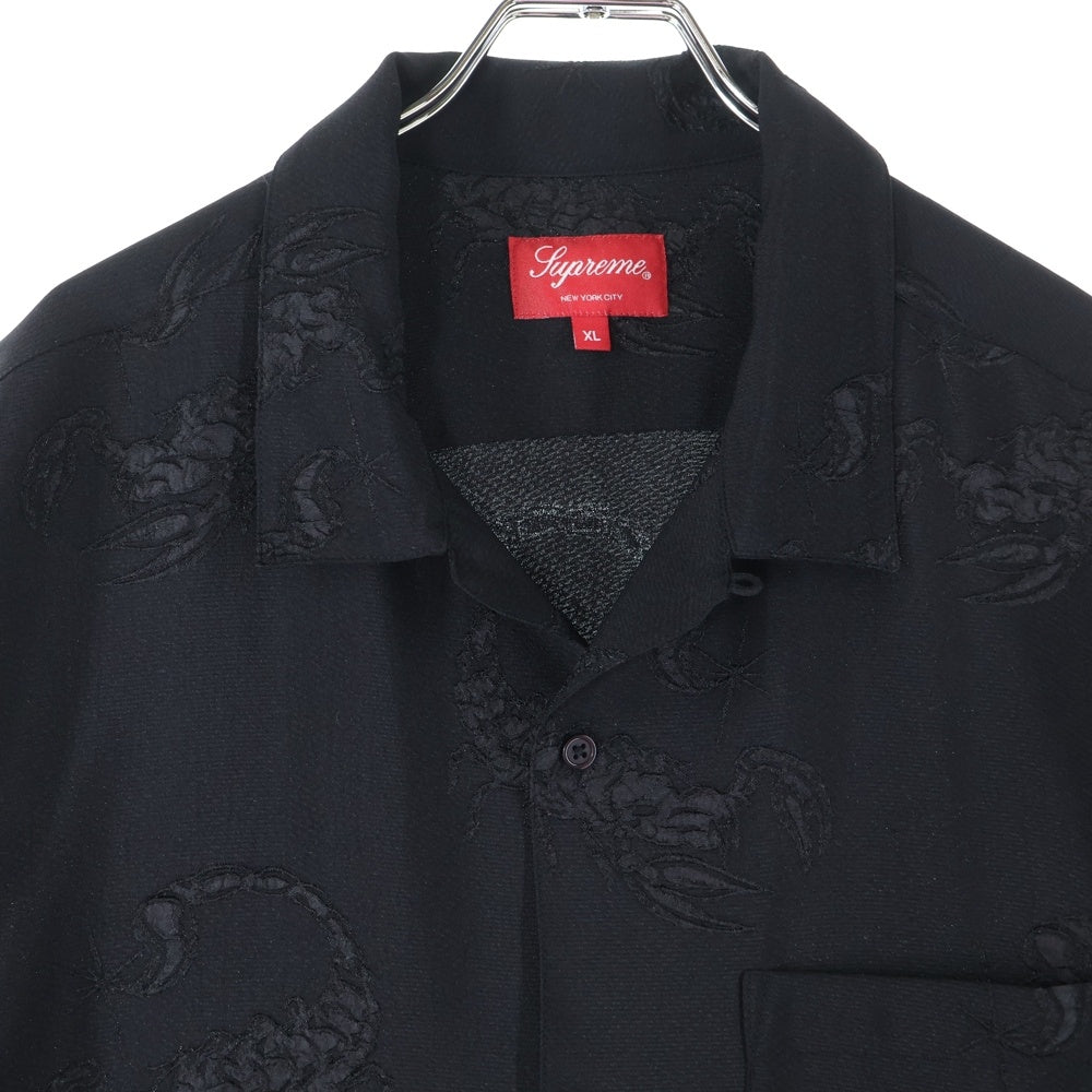 SUPREME(シュプリーム) 21SS Scorpion Jacquard S/S Shirt スコーピオン総柄 ジャカード 半袖シャツ ブラック