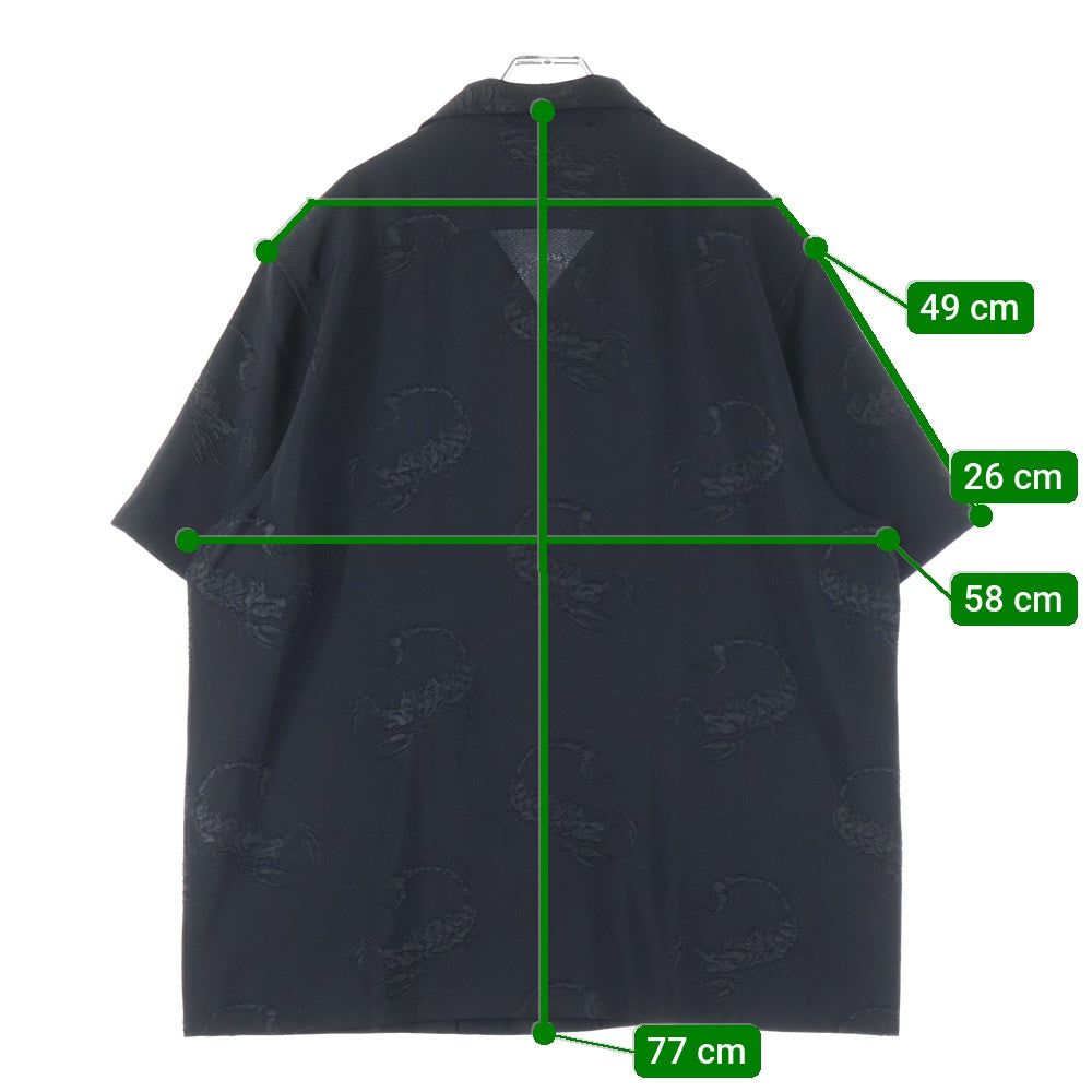 SUPREME(シュプリーム) 21SS Scorpion Jacquard S/S Shirt スコーピオン総柄 ジャカード 半袖シャツ ブラック