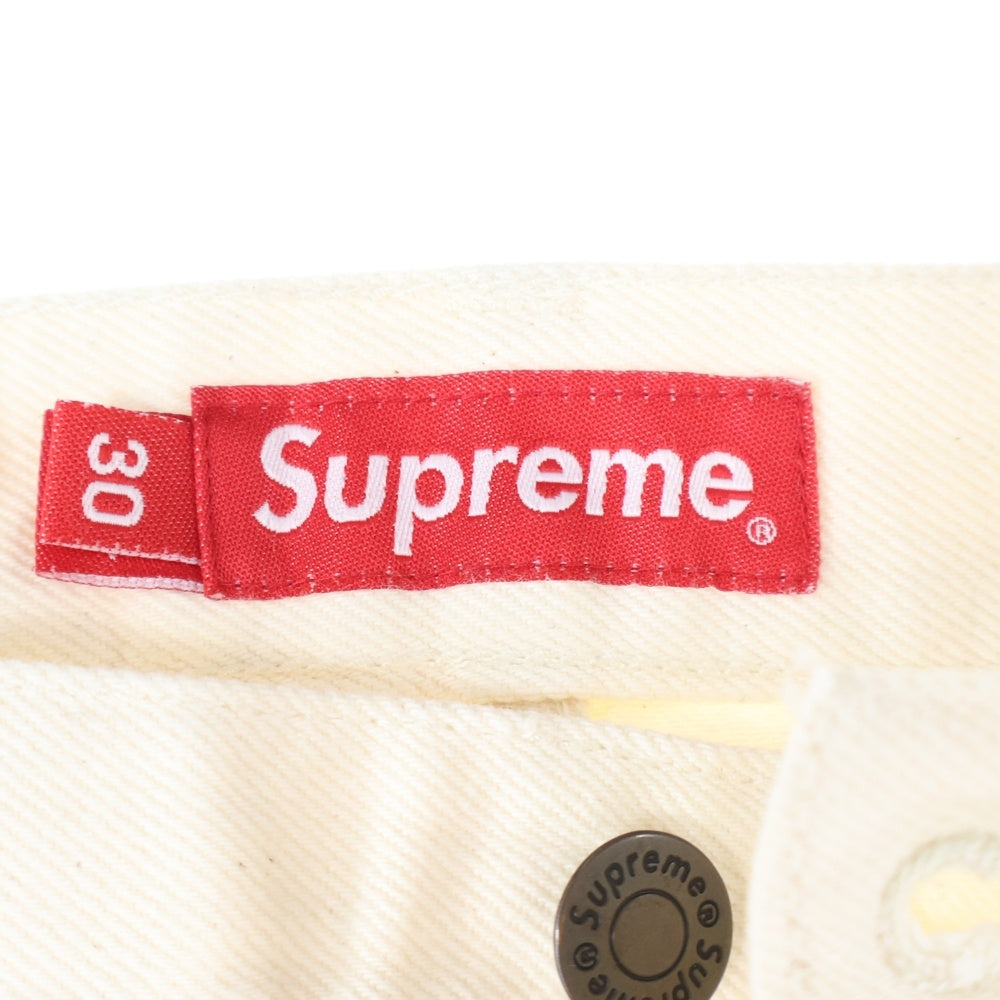 SUPREME(シュプリーム) 22AW Regular Jean バックポケットスターロゴ レギュラージーン ボタンフライデニムパンツ アイボリー