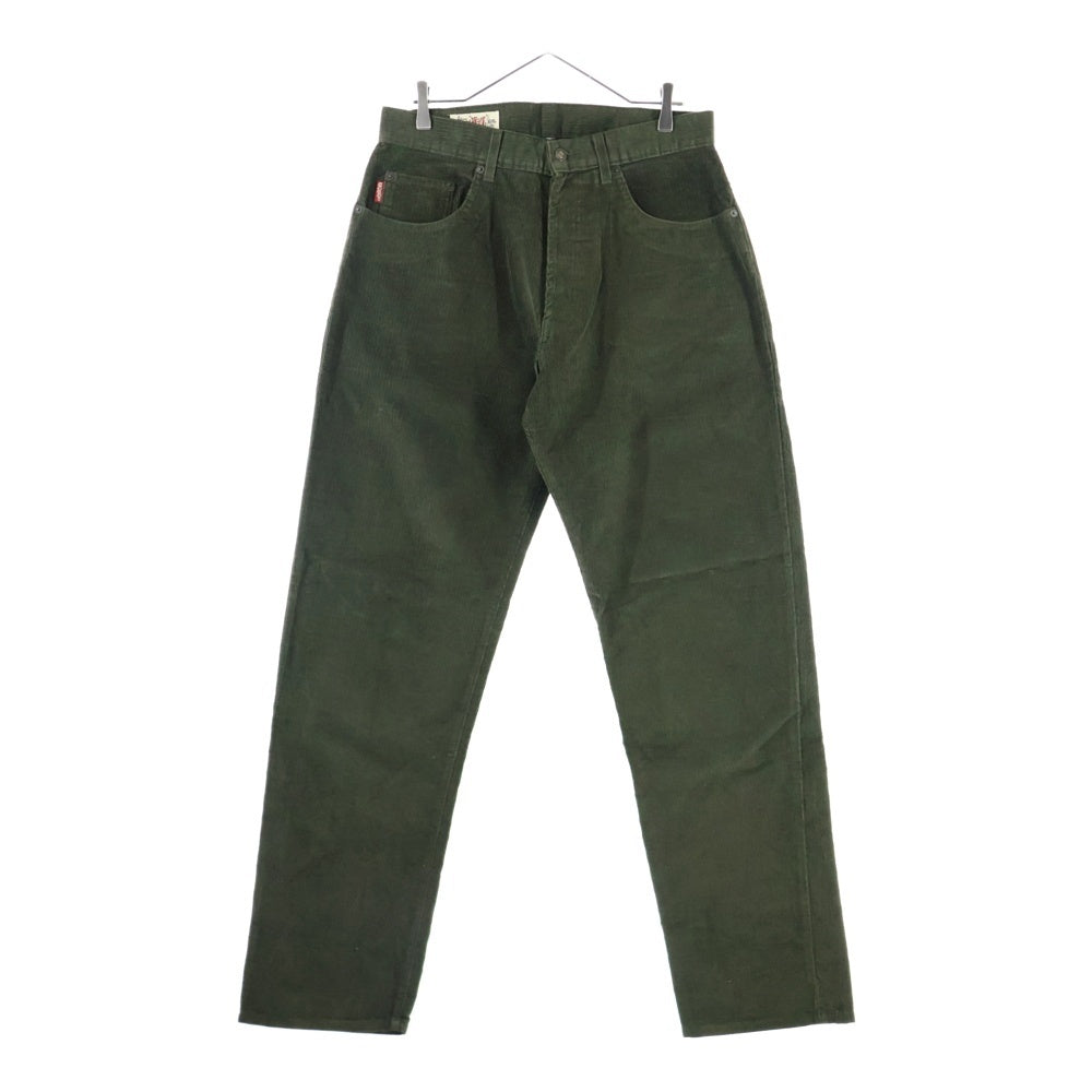 STUSSY(ステューシー) 90S VINTAGE BIG OL' JEAN ヴィンテージ ボタンフライ テーパード コーデュロイパンツ オリーブ