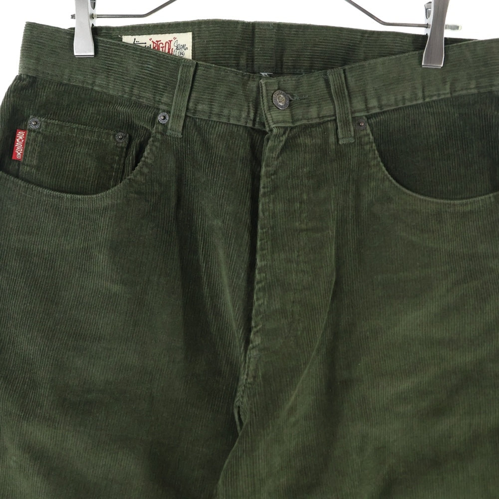 STUSSY(ステューシー) 90S VINTAGE BIG OL' JEAN ヴィンテージ ボタンフライ テーパード コーデュロイパンツ オリーブ