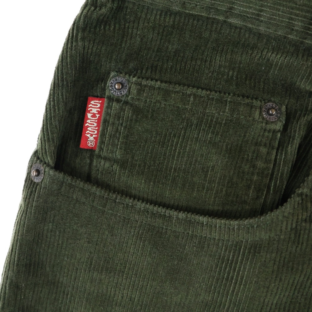 STUSSY(ステューシー) 90S VINTAGE BIG OL' JEAN ヴィンテージ ボタンフライ テーパード コーデュロイパンツ オリーブ