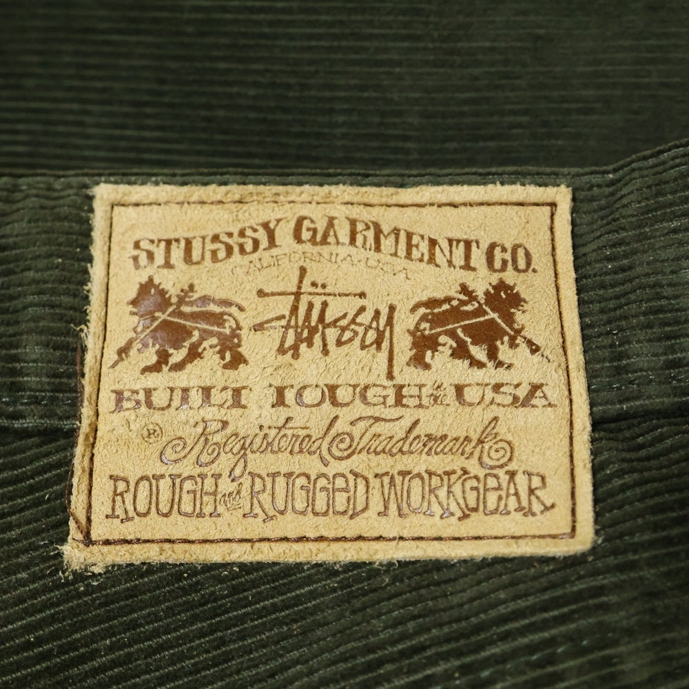 STUSSY(ステューシー) 90S VINTAGE BIG OL' JEAN ヴィンテージ ボタンフライ テーパード コーデュロイパンツ オリーブ