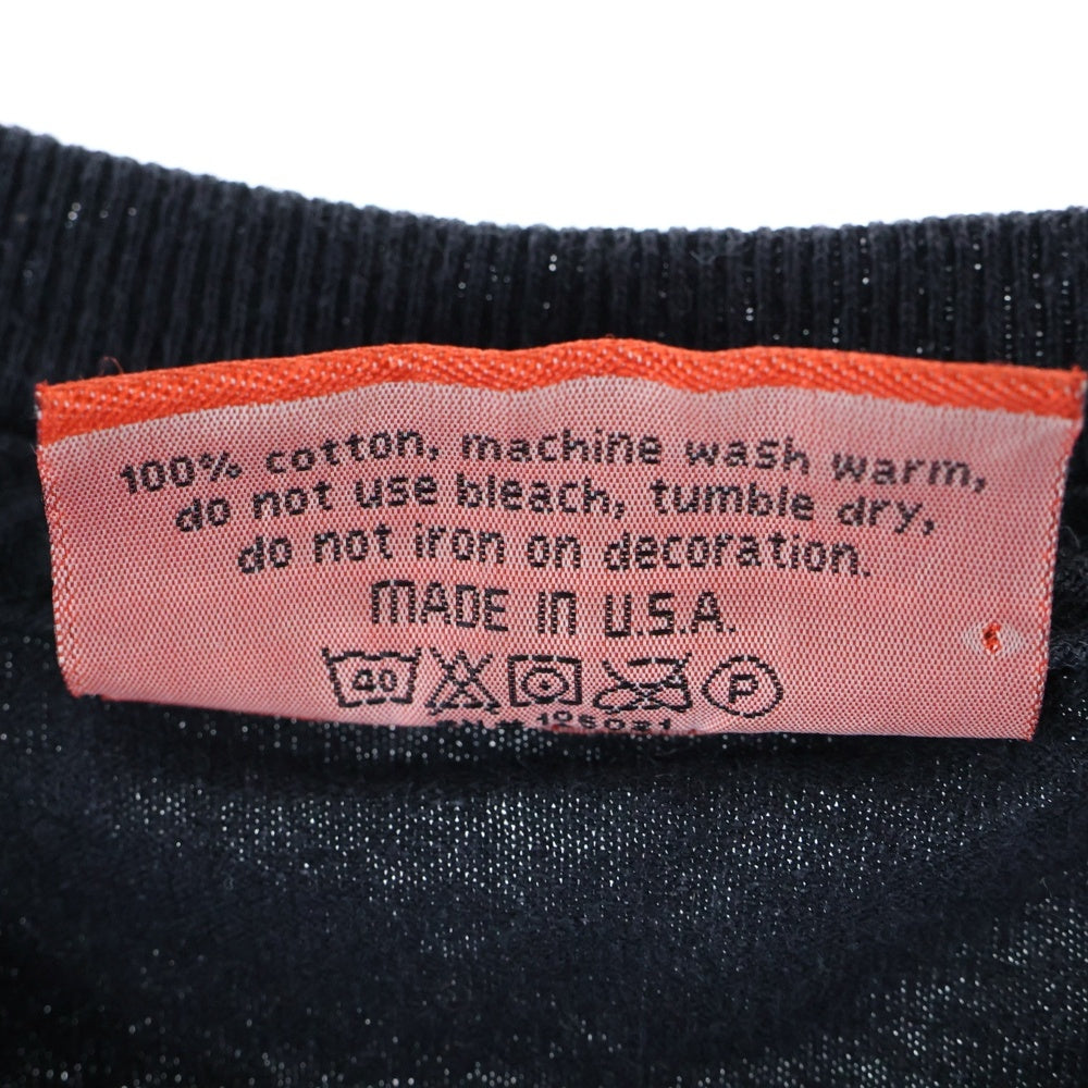 VINTAGE(ヴィンテージ) 90S VINTAGE HOOK-UPS DEVIN TEE ヴィンテージ フックアップス デビン フロントプリントTシャツ 半袖クルーネックカットソー ブラック