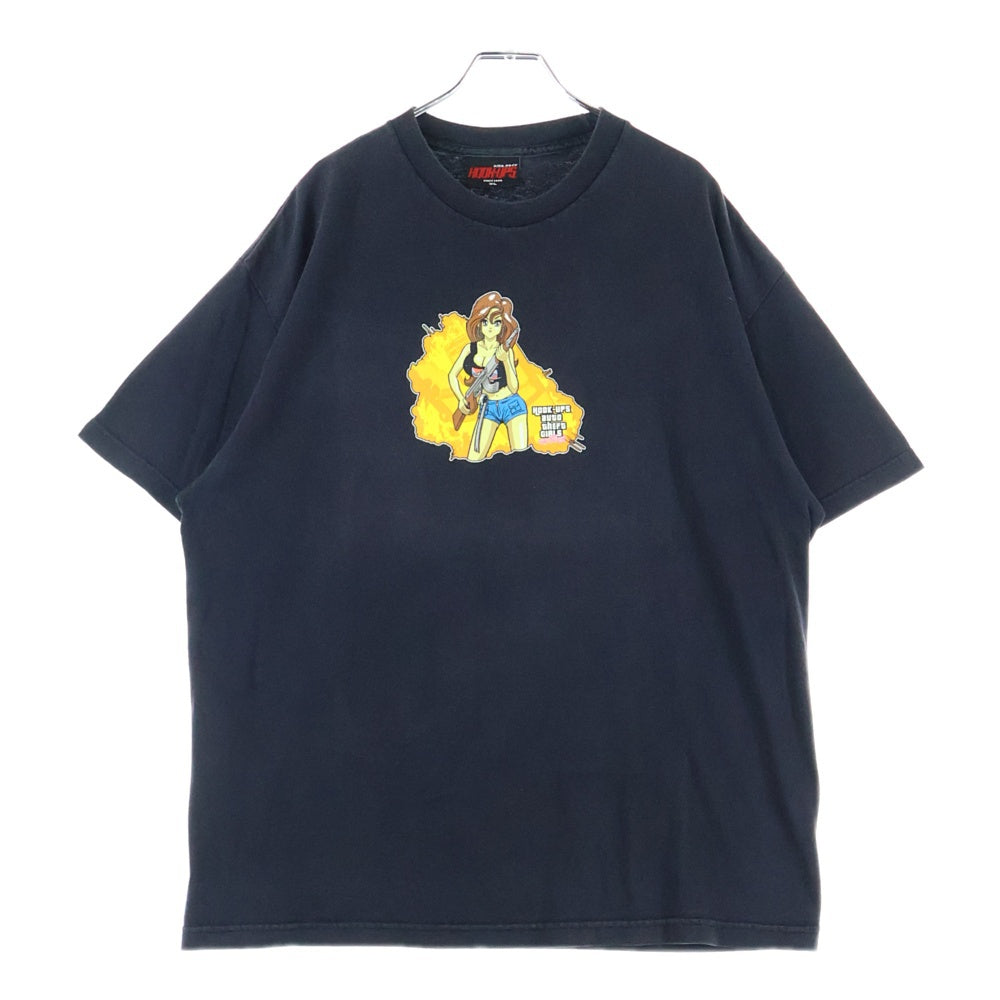 VINTAGE(ヴィンテージ) 00S VINTAGE HOOK-UPS GRAND THEFT AUTO GIRLS TEE フックアップス グランドセフトオートガールズ フロントプリントTシャツ 半袖クルーネックカットソー