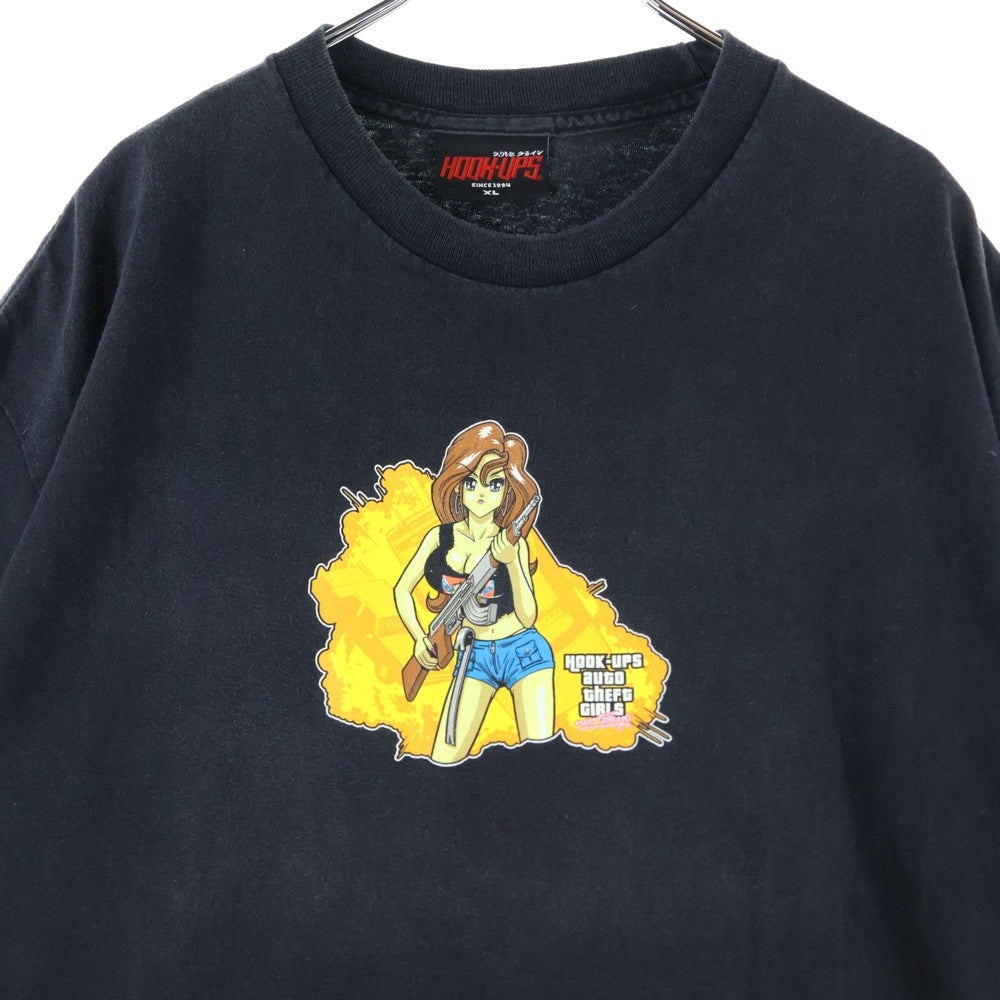 VINTAGE(ヴィンテージ) 00S VINTAGE HOOK-UPS GRAND THEFT AUTO GIRLS TEE フックアップス グランドセフトオートガールズ フロントプリントTシャツ 半袖クルーネックカットソー