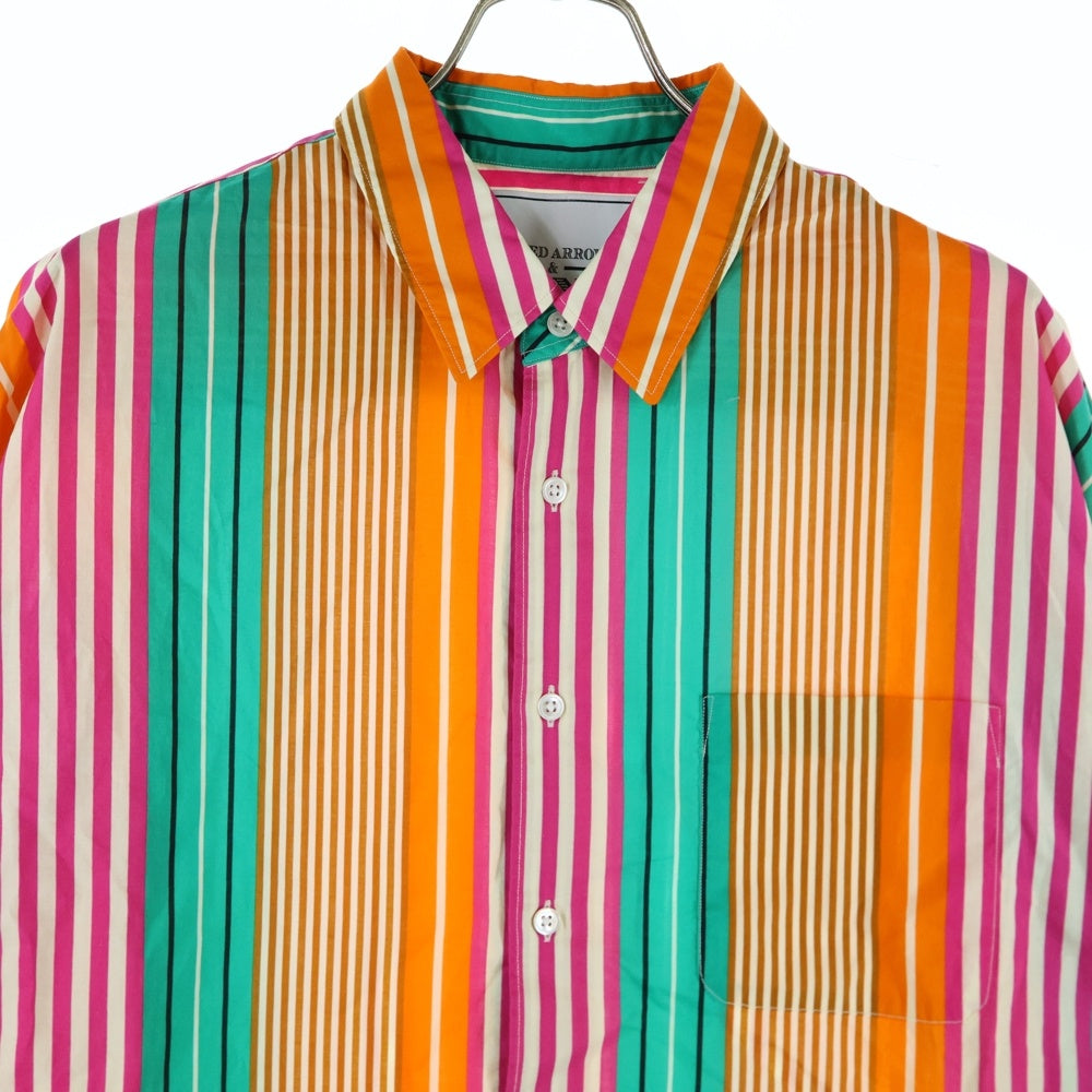 UNITED ARROWS & SONS(ユナイテッドアローズ アンド サンズ) 7B 胸ポケット ストライプ柄 キングスロード 長袖シャツ マルチ 5511-299-0238