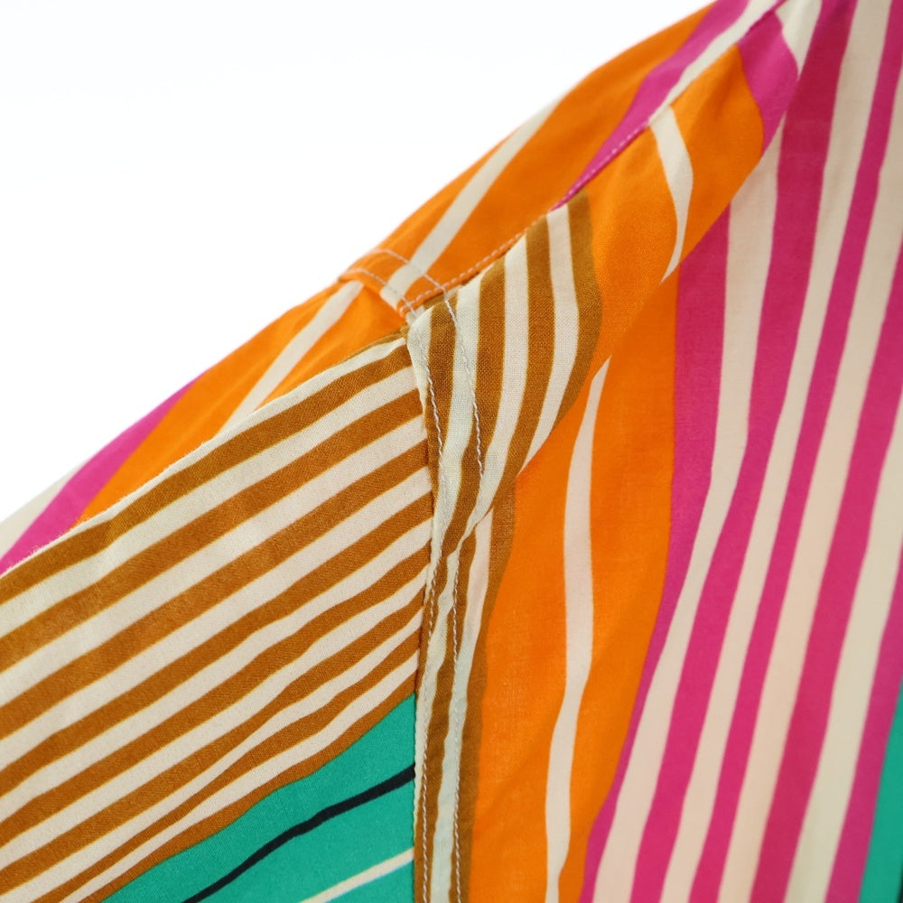 UNITED ARROWS & SONS(ユナイテッドアローズ アンド サンズ) 7B 胸ポケット ストライプ柄 キングスロード 長袖シャツ マルチ 5511-299-0238