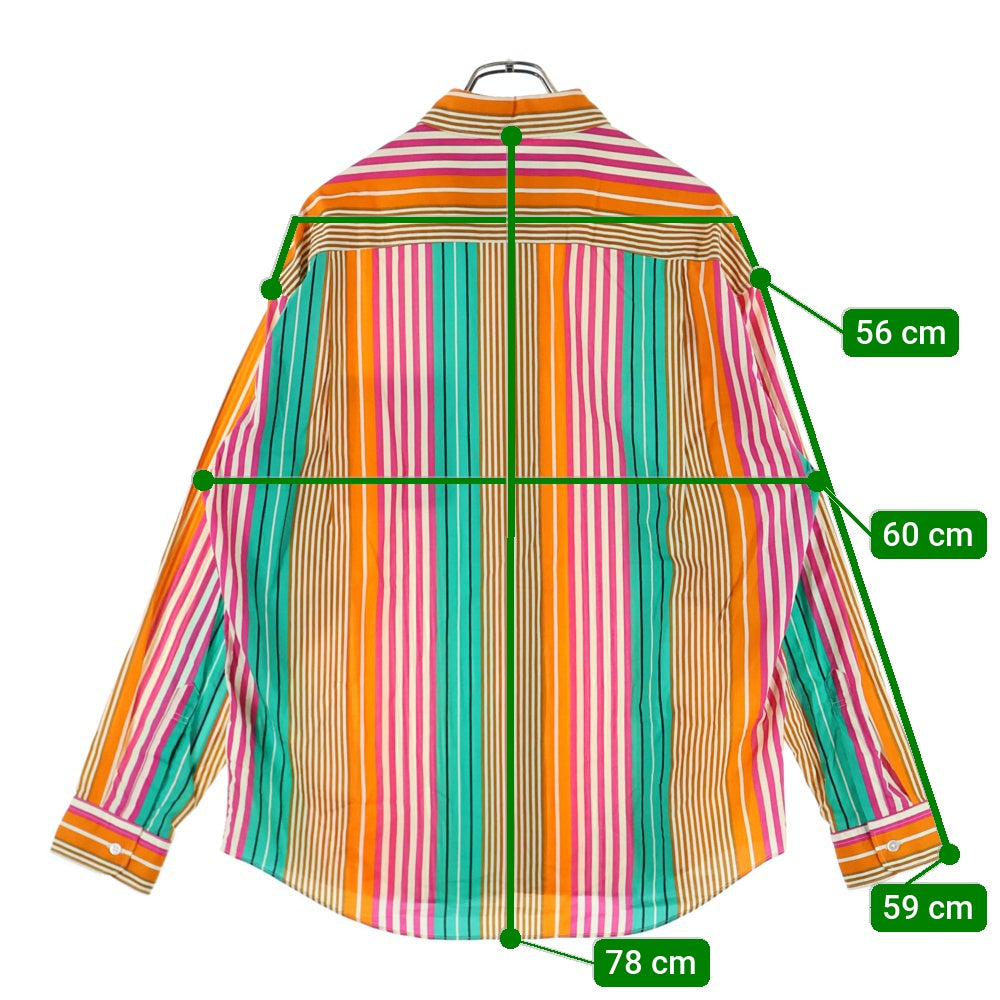 UNITED ARROWS & SONS(ユナイテッドアローズ アンド サンズ) 7B 胸ポケット ストライプ柄 キングスロード 長袖シャツ マルチ 5511-299-0238